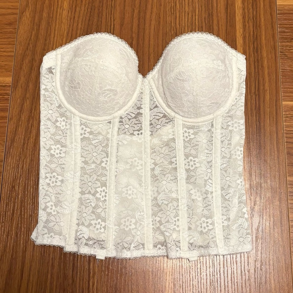 Dominique Intimate Apparel White Corset Top